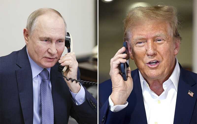 Путин провел почти часовой телефонный разговор с Трампом