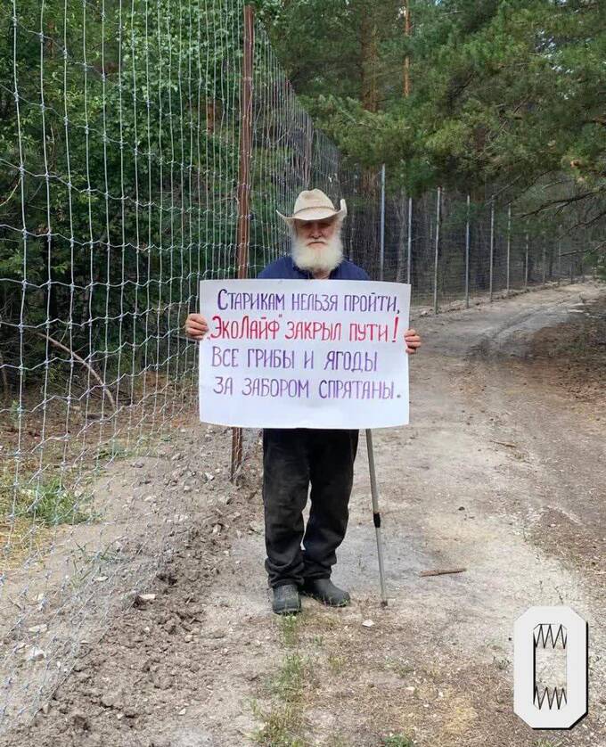 Жители Ульяновской области протестуют против ограждения леса и водоёма