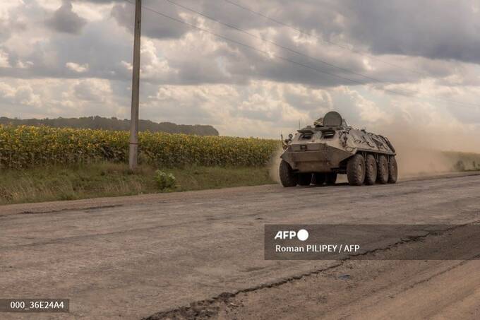 Украинская военная техника с белыми треугольниками замечена на границе с Курской областью