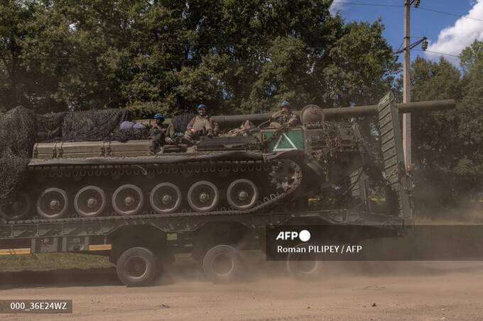 Украинская военная техника с белыми треугольниками замечена на границе с Курской областью