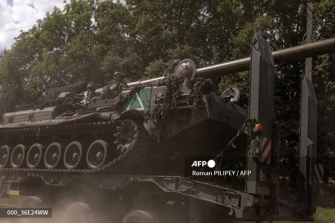 Украинская военная техника с белыми треугольниками замечена на границе с Курской областью