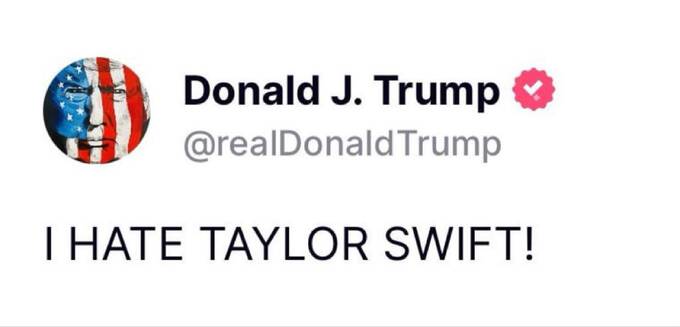 Бывший президент Дональд Трамп обрушился на Тейлор Свифт за поддержку Харрис hriddqiqkxidkkmp