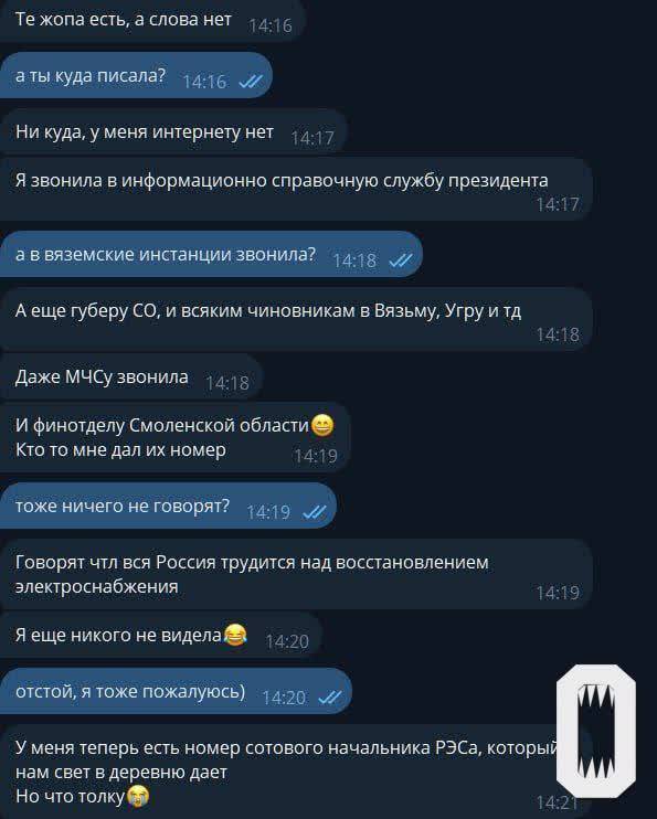 В Смоленской области жители деревни Станино замерзают без электричества и связи eqiqeriqzzidzxkmp