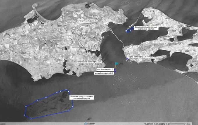 Разлив мазута в Черном море угрожает экологии Крыма