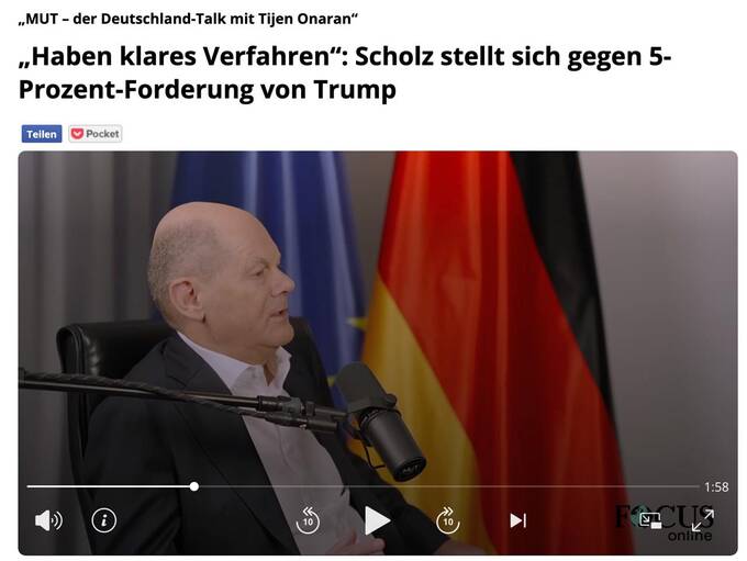 Канцлер Германии объяснил отказ от призыва Трампа увеличить военные расходы qqkidzridzkiqdtkmp