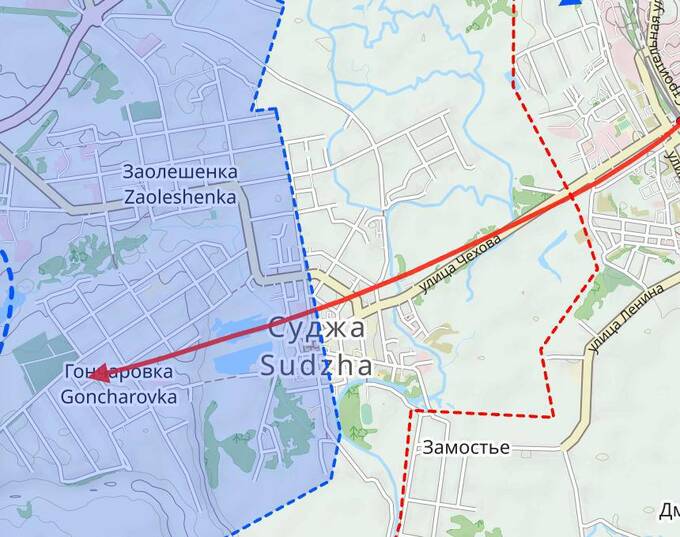 Российские военные заявили о продвижении в центр Суджи в Курской области