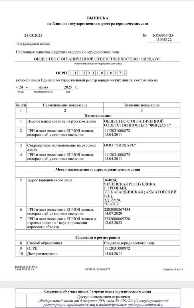 Дочери главы Чечни Рамзана Кадырова закрыли доступ к информации о своих компаниях rtiqhdiqkxiehkmp
