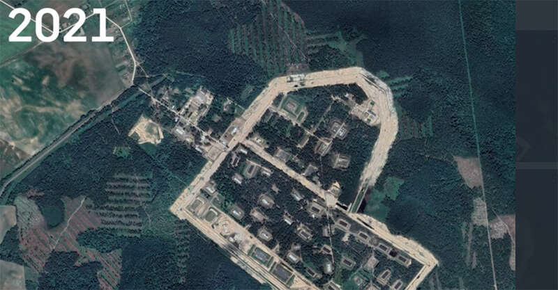 Спутниковые снимки военной базы под Осиповичами. Фото - SVT ekideeixqieuant qhtiqudiukidqkmp