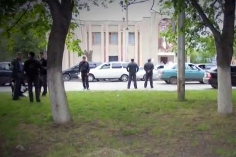 На месте убийства Шебзухова На месте убийства Шебзухова