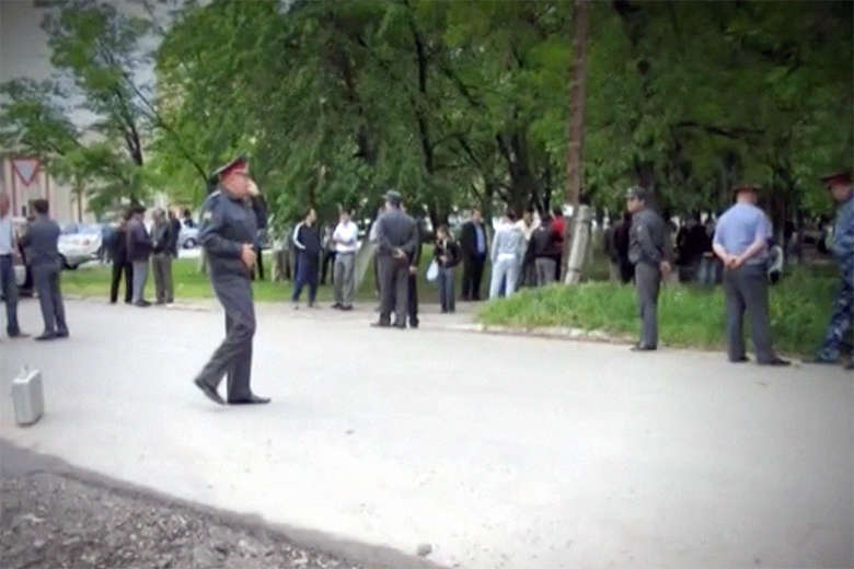 На месте убийства Шебзухова На месте убийства Шебзухова